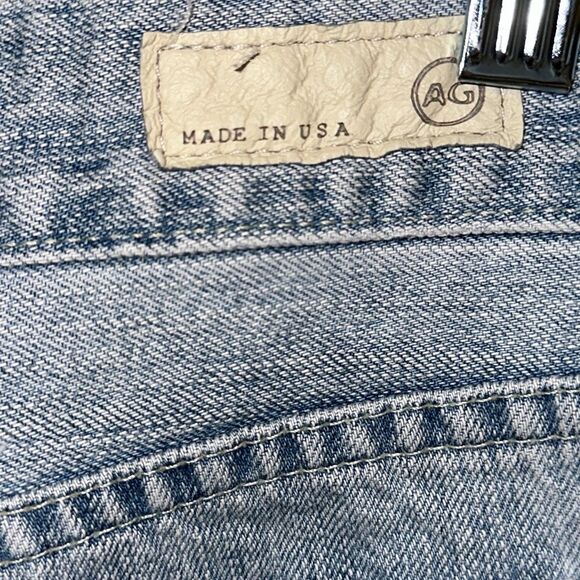 AG WOMEN’S 100%COTTON SLOUCHY SLIM CROP JEANS ZIPPERED GREAT CONDITION - Picture 6 of 8